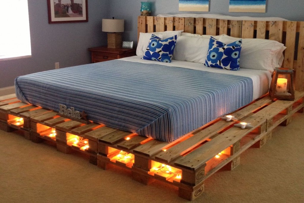 10 camas hechas de palets o tarimas que probablemente desees