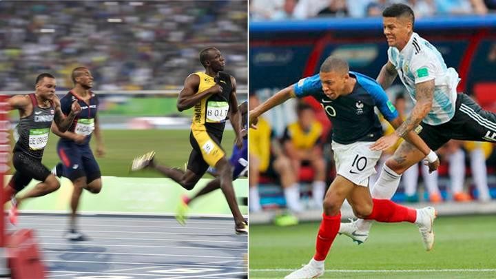 Mbappé superó velocidad de Usain Bolt 